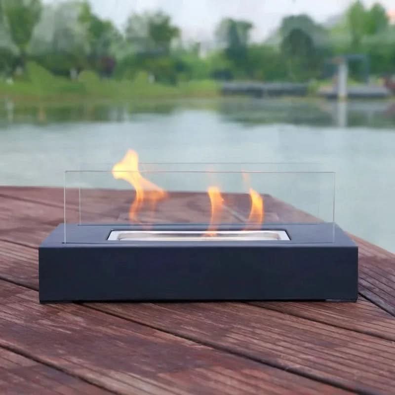 NovaFlame Bioethanolový stolní krb Přenosný pro vnitřní i venkovní použití | Temsk