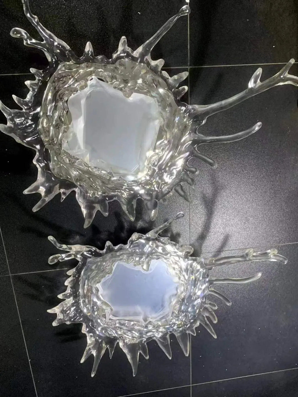 Water Splash LED Mirror with Warm Glow and Waterproof Resin | Temsk