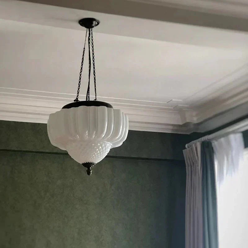 Lunara Contemporary Glass and Steel Pendant Light for Modern Interiors | Snurv | Temsk