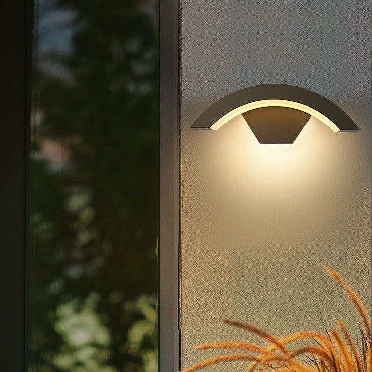 Schlanke Außenwandleuchte für Veranda und Garten IP65 wasserdicht Außen-LED | Temsk