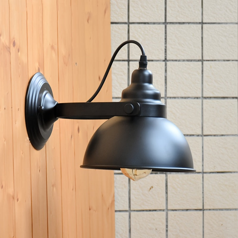 Retro Industrielle Wandleuchte mit verstellbarem Arm und mattschwarzer Oberfläche | Temsk