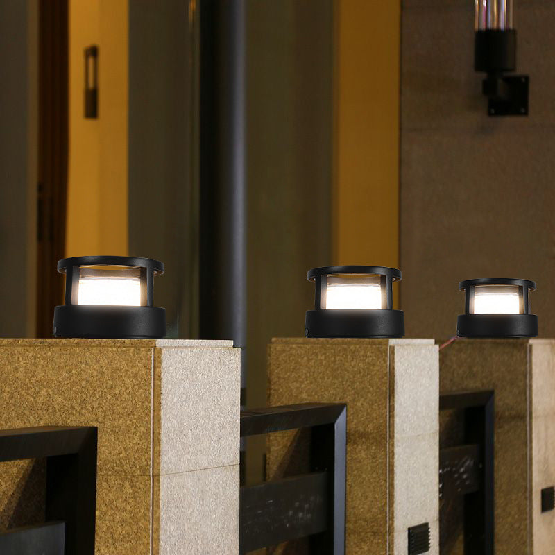 Outdoor LED-Rasenleuchte mit industriellem wasserdichtem Aluminiumzylinder | Temsk