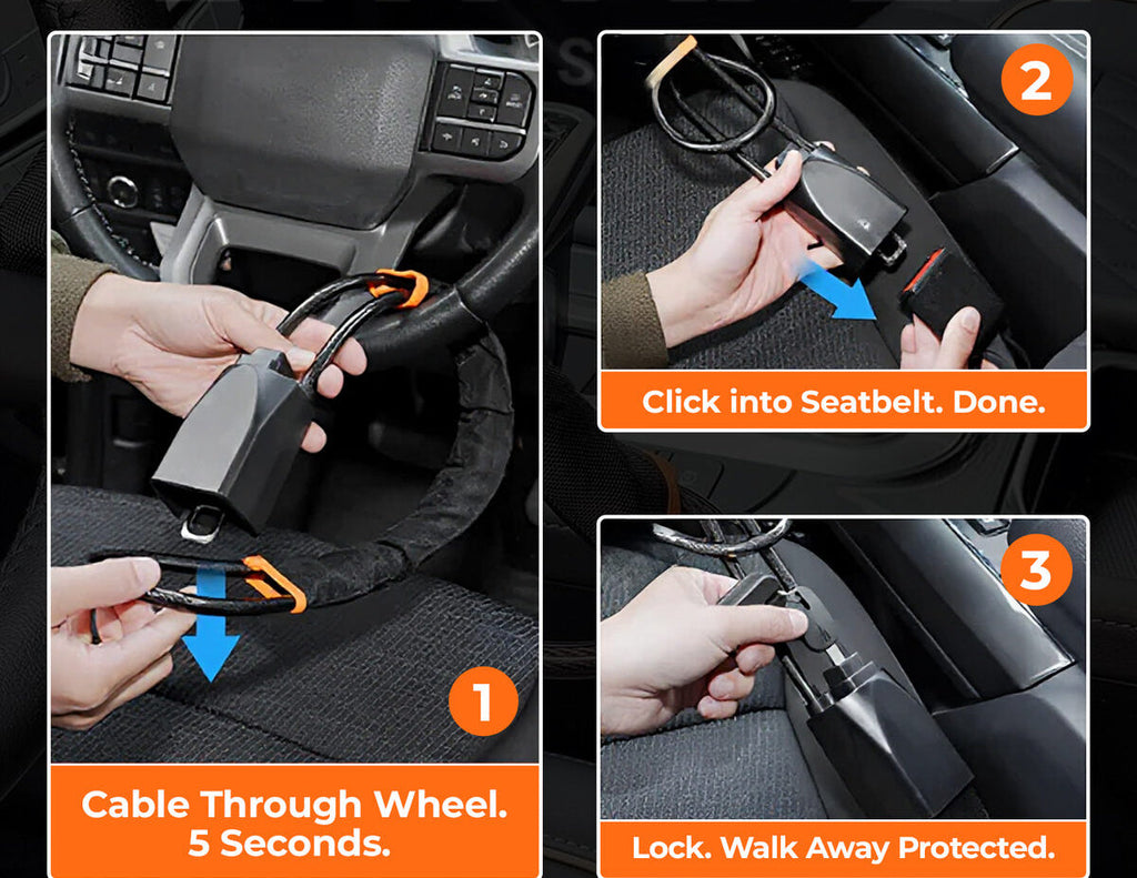 Steering Wheel Seatbelt Lock | Temsk
