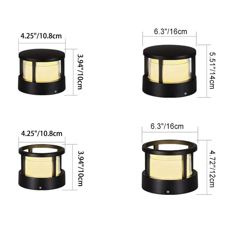 Outdoor LED-Rasenleuchte mit industriellem wasserdichtem Aluminiumzylinder | Temsk