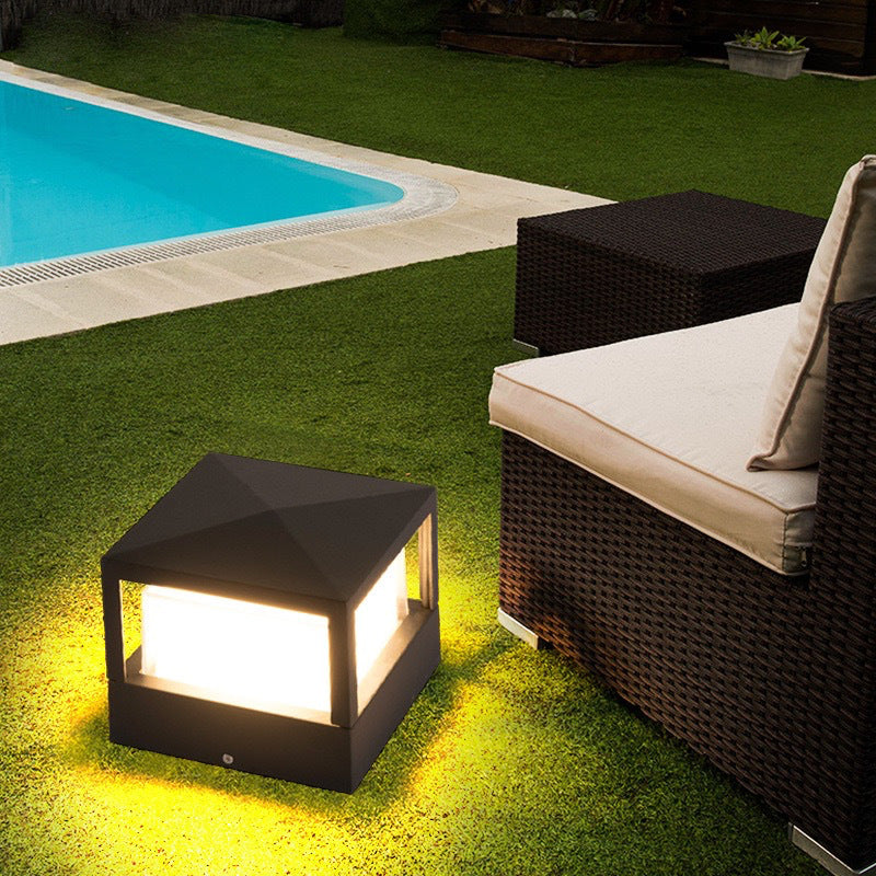 Outdoor LED-Rasenleuchte mit industriellem wasserdichtem Aluminiumzylinder | Temsk