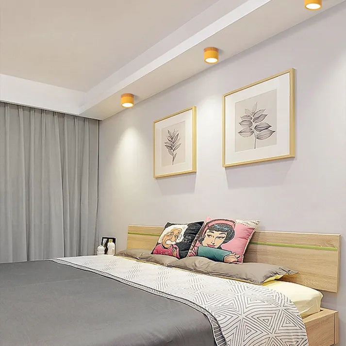 Virel Nordic LED Ceiling Light Minimalist Cylindrical Fixture | Snurv | Temsk