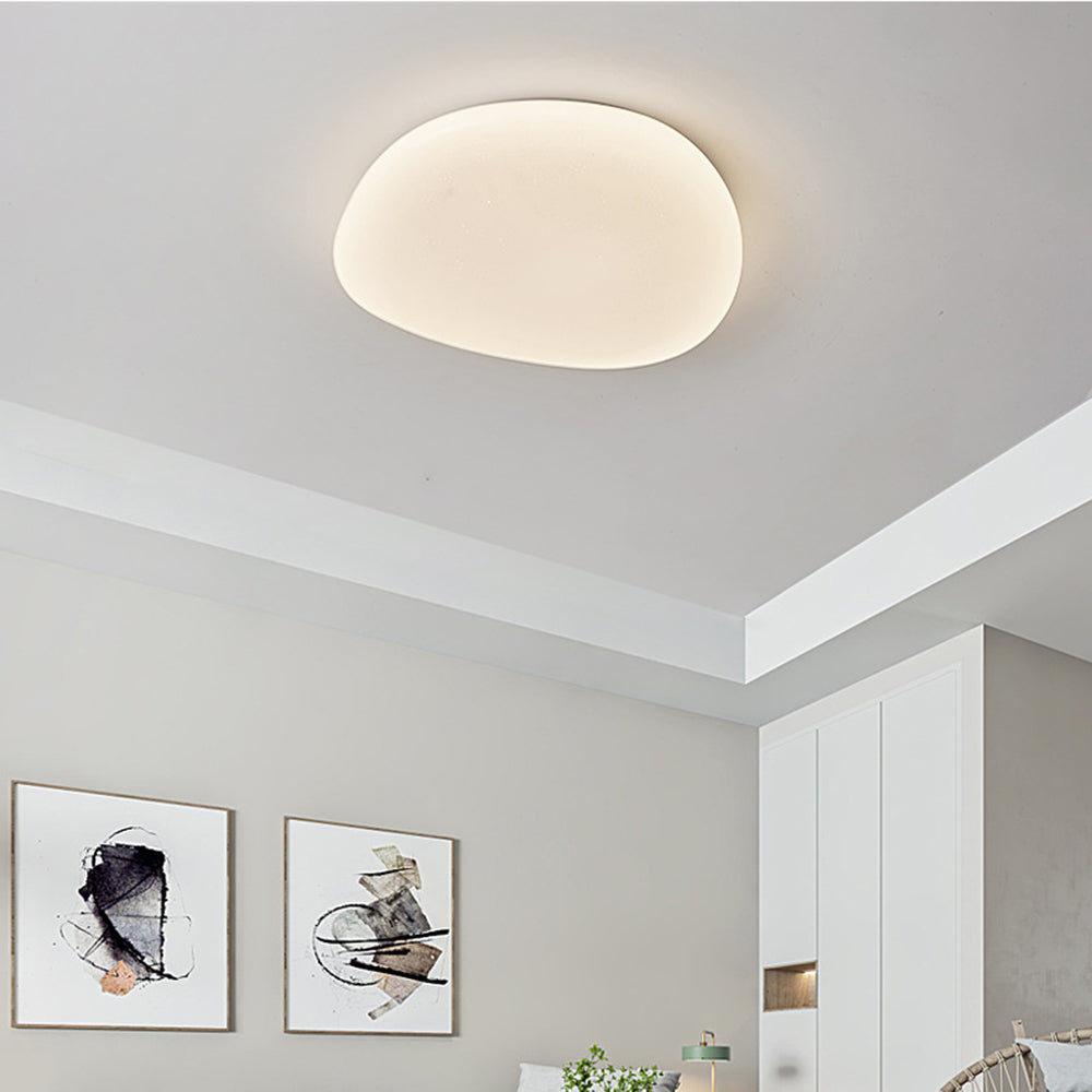 White Acrylic Ceiling Lamp With Modern Sleek LED For Bedroom And Living Room | Temsk