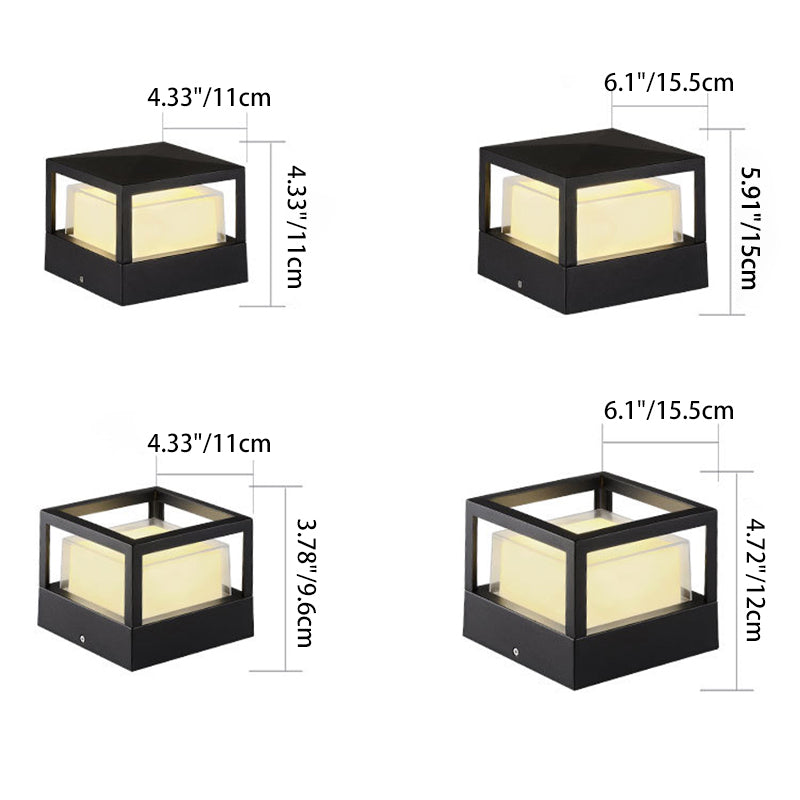 Outdoor LED-Rasenleuchte mit industriellem wasserdichtem Aluminiumzylinder | Temsk