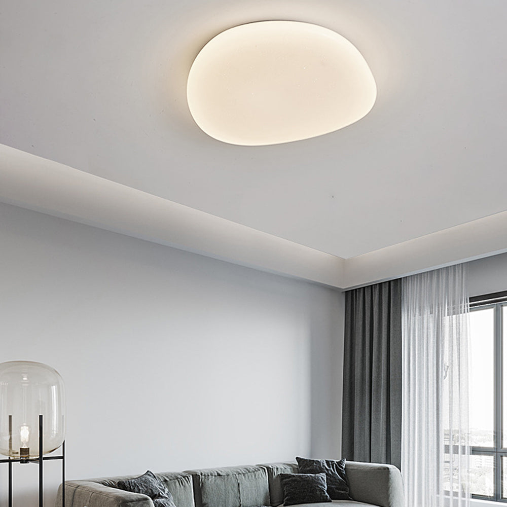 White Acrylic Ceiling Lamp With Modern Sleek LED For Bedroom And Living Room | Temsk