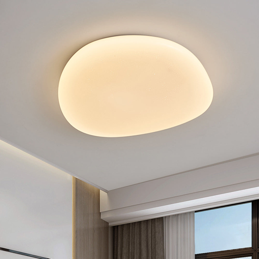 White Acrylic Ceiling Lamp With Modern Sleek LED For Bedroom And Living Room | Temsk
