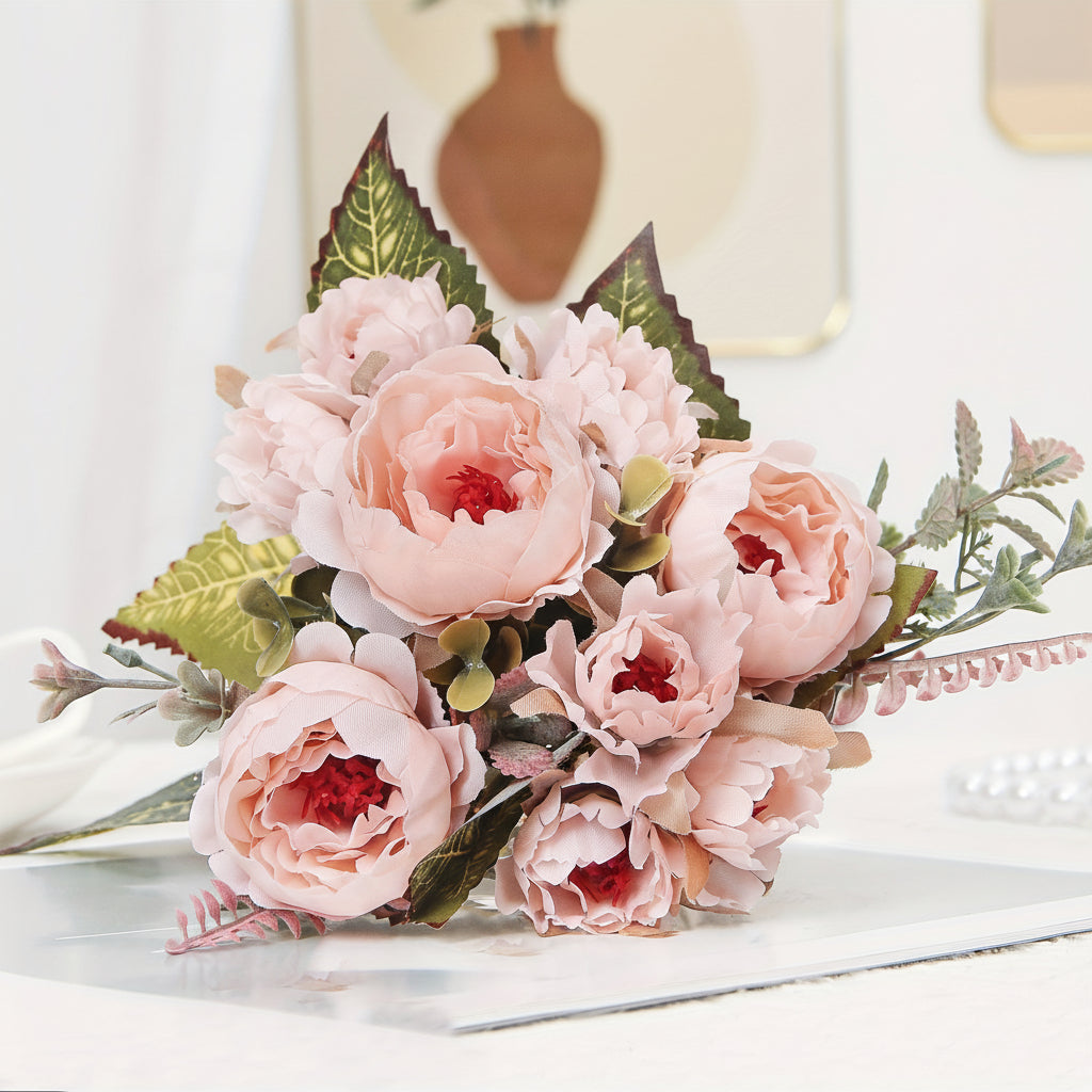 Artificial Peony Mothers Day Bouquet For Home Decor | Temsk