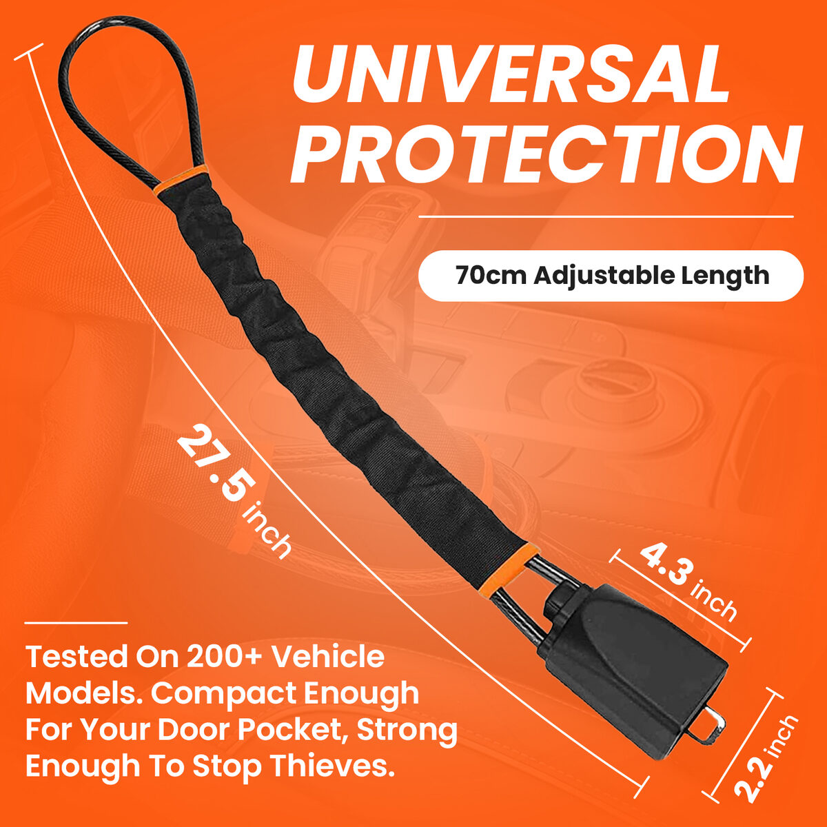 Steering Wheel Seatbelt Lock | Temsk
