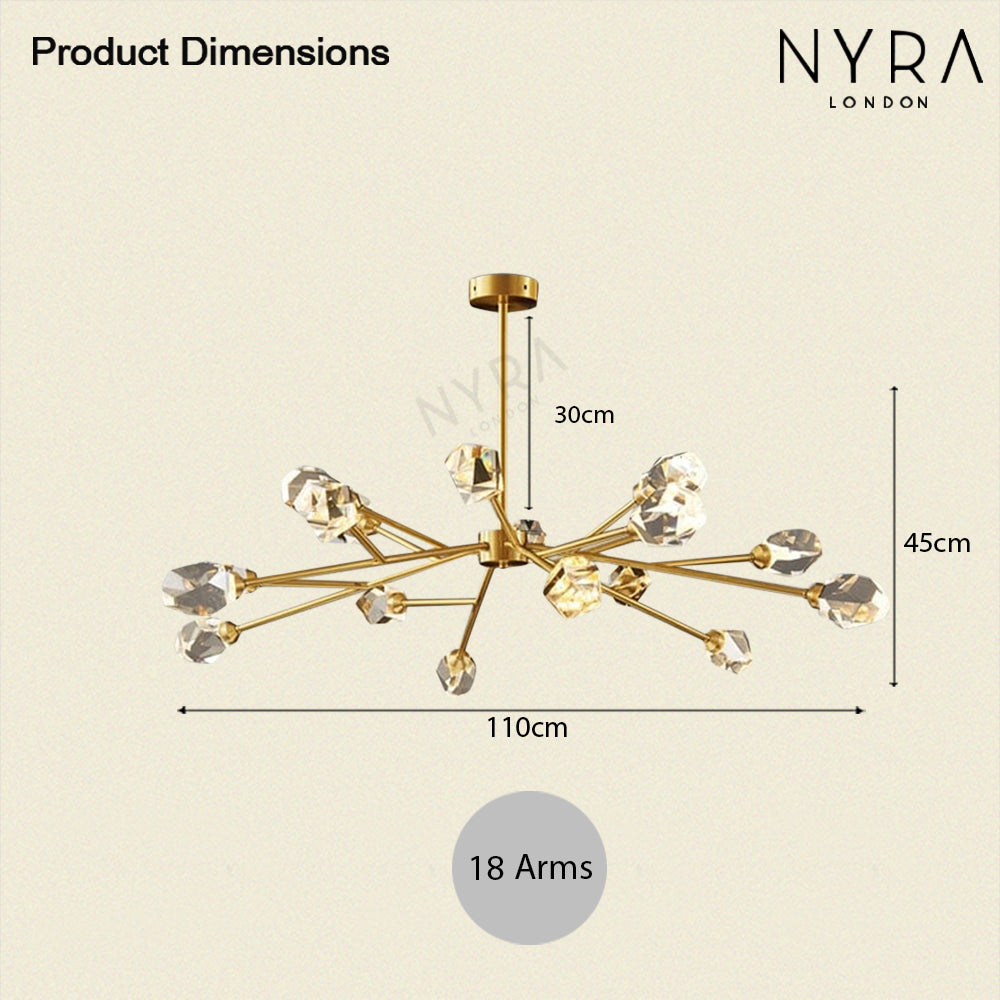 Aurelia Crystal Pendant Light With Modern Design And Bright Beams | Temsk