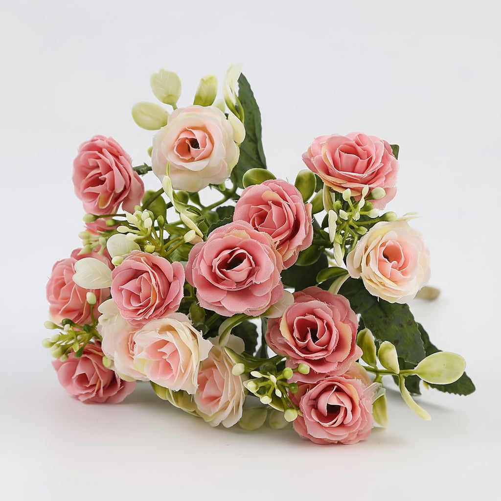 Mother's Day Hanging Rose Basket With Artificial Flowers For Patio Decor | Temsk