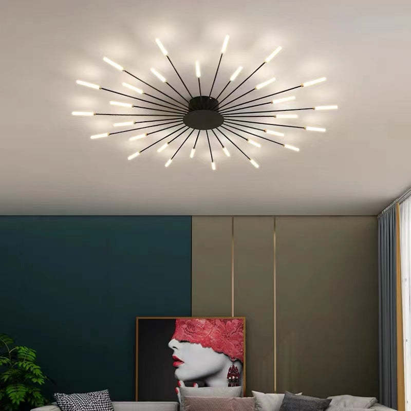LumaNest Sleek Ceiling Lamp For Living Rooms And Bedrooms With Warm Ambient Lighting | Temsk