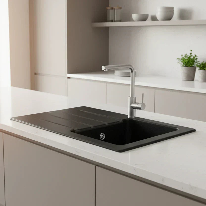 FormaLine 50 Ceramic Washbasin In Chromite Finish, Robust And Elegant | Temsk