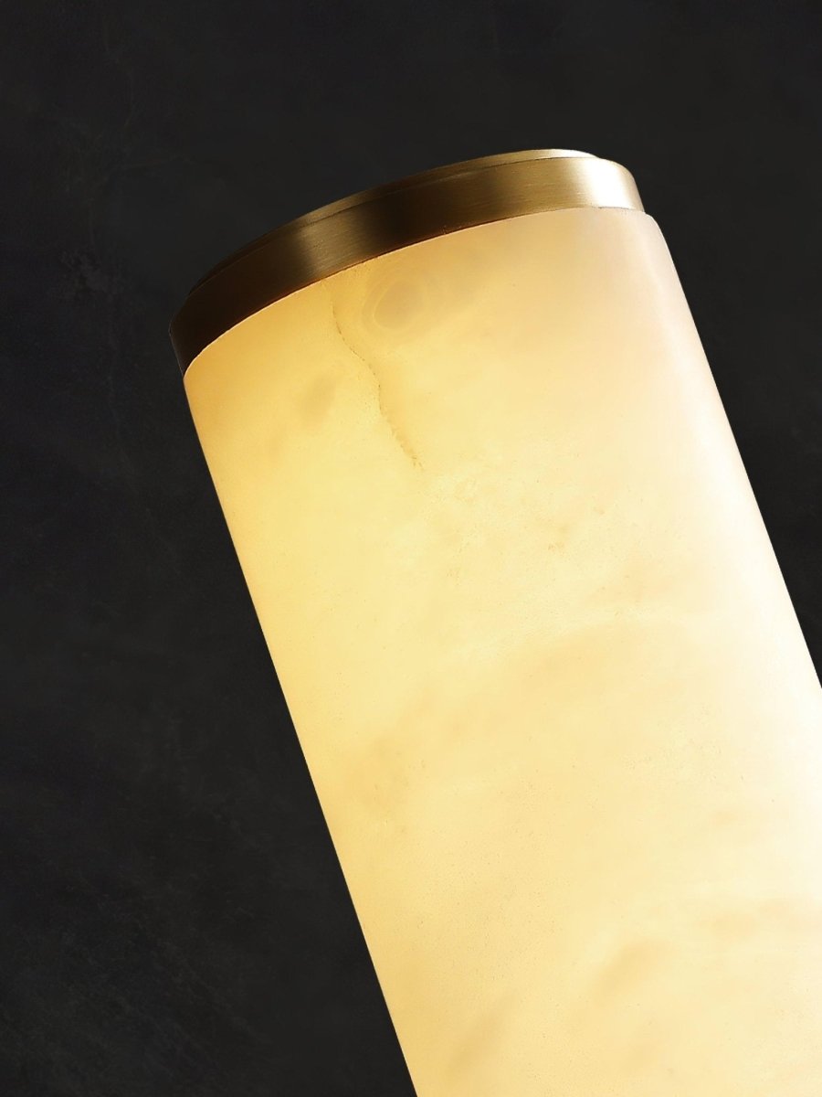 LED Wall Sconce With Alabaster Tube Design, 1 Light | Temsk