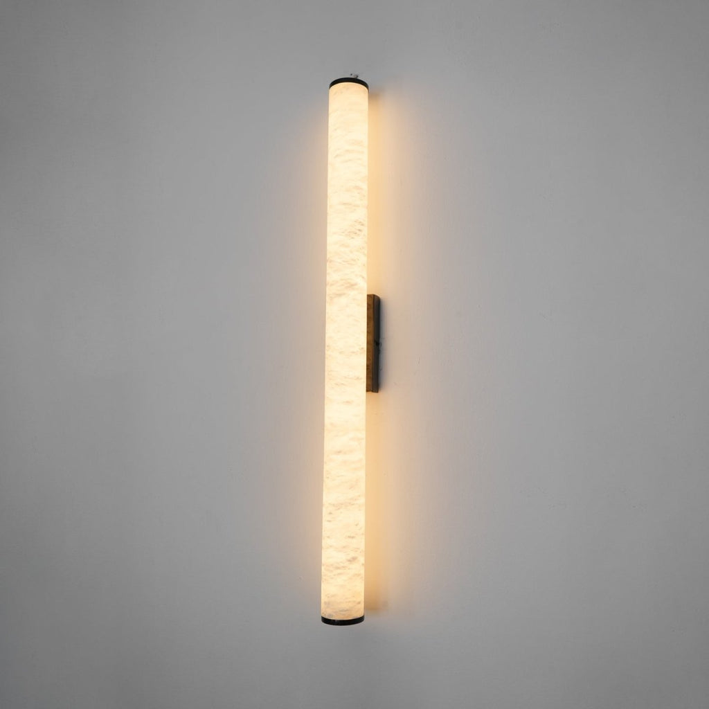 LED Wall Sconce With Alabaster Tube Design, 1 Light | Temsk