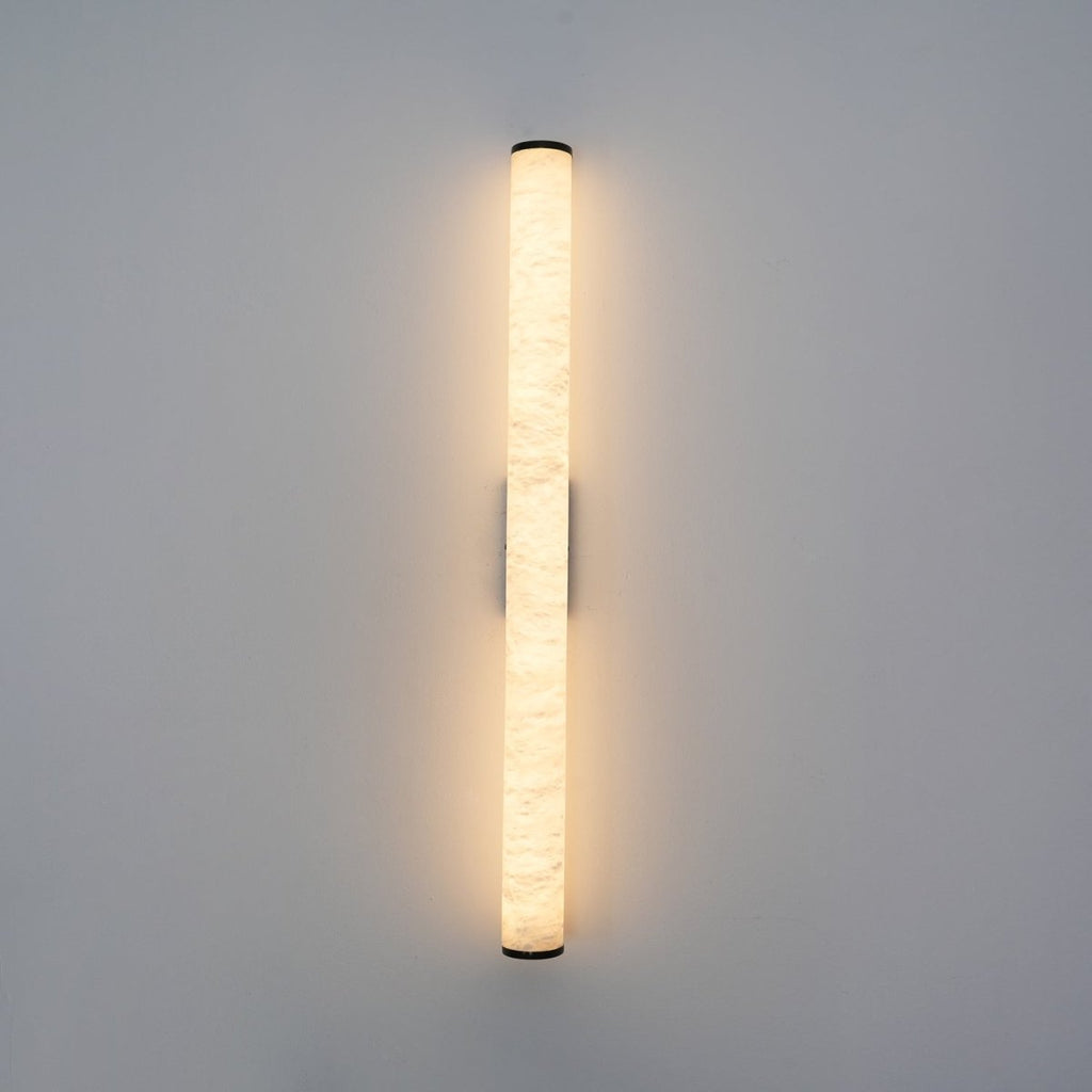 LED Wall Sconce With Alabaster Tube Design, 1 Light | Temsk