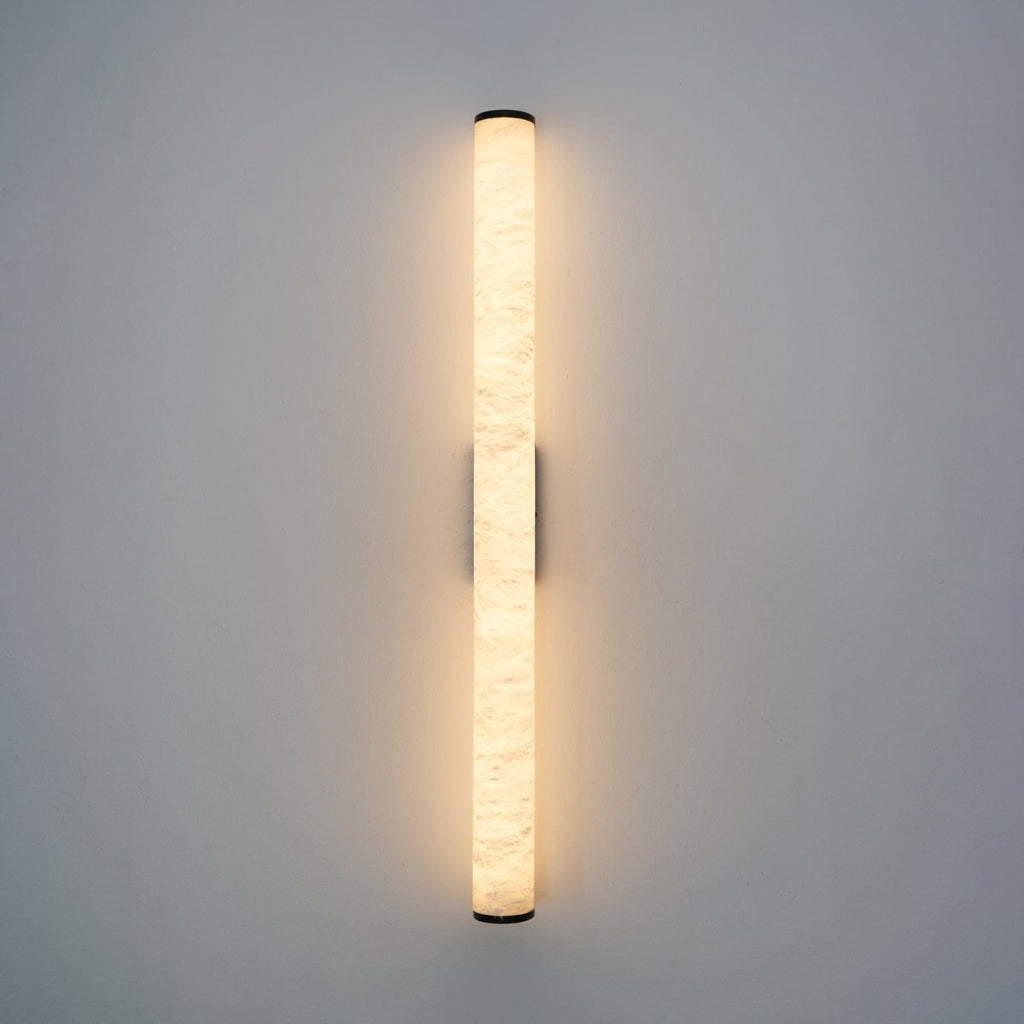 LED Wall Sconce With Alabaster Tube Design, 1 Light | Temsk