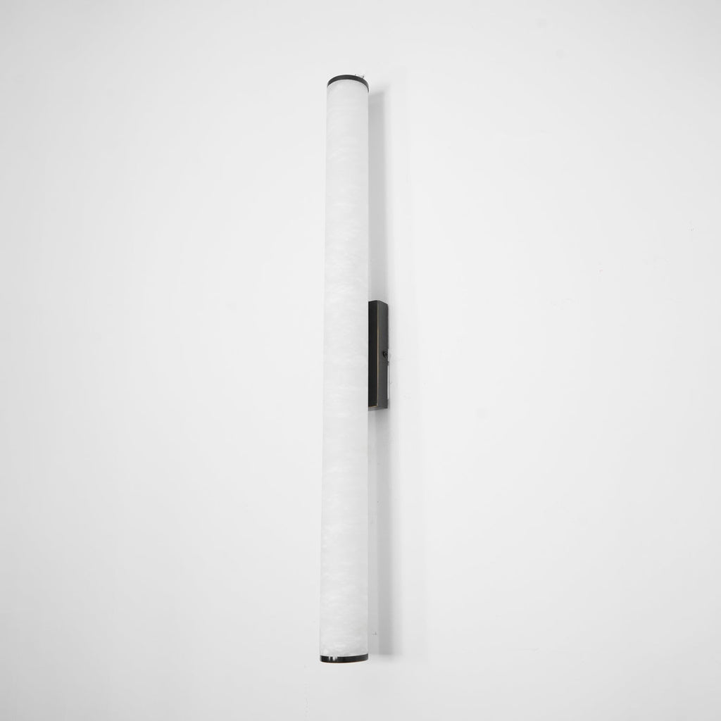 LED Wall Sconce With Alabaster Tube Design, 1 Light | Temsk