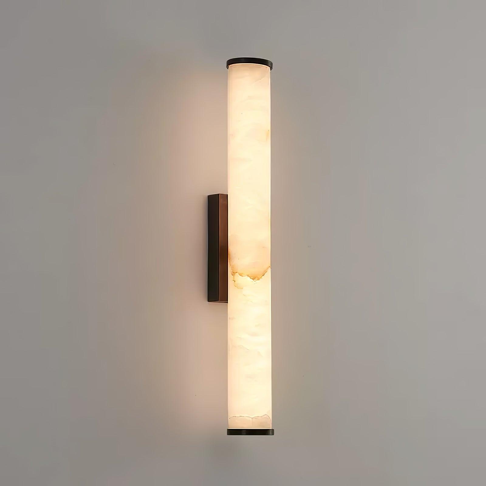 LED Wall Sconce With Alabaster Tube Design, 1 Light | Temsk