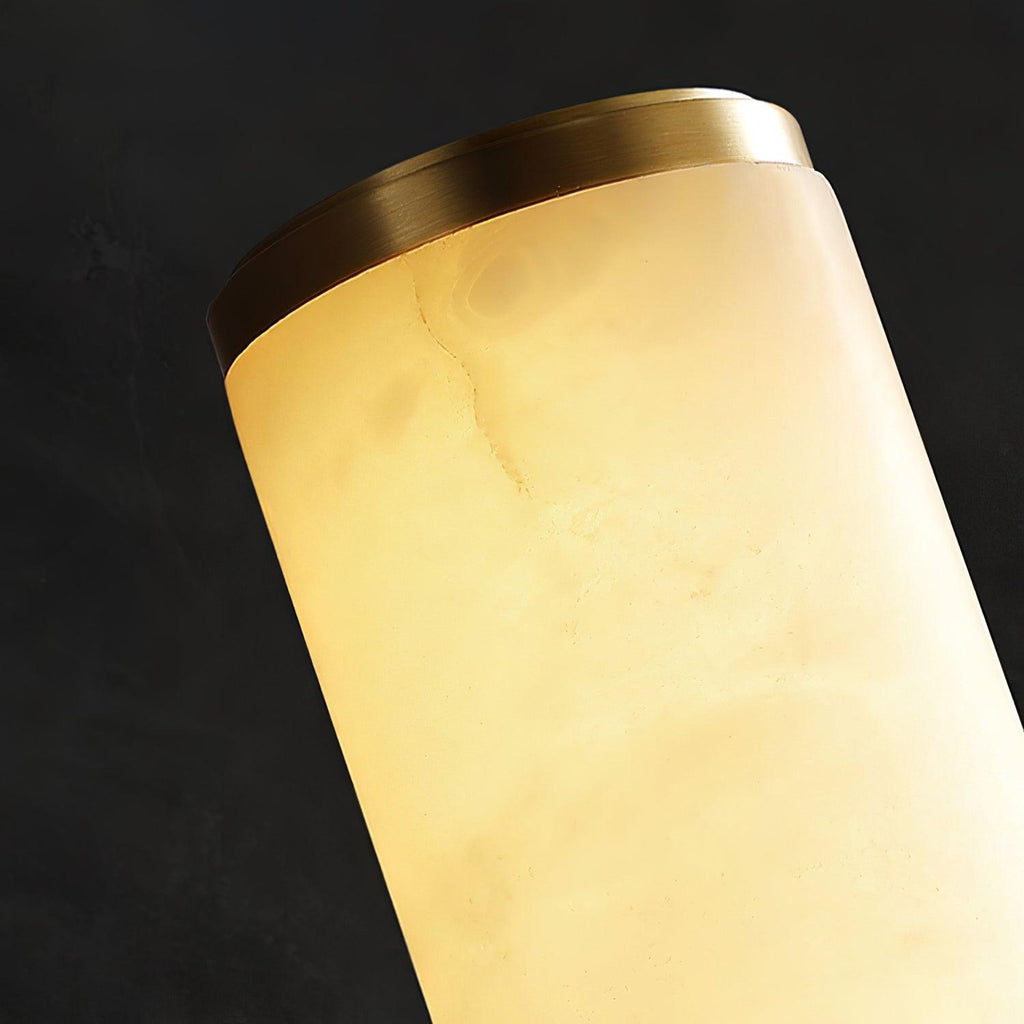 LED Wall Sconce With Alabaster Tube Design, 1 Light | Temsk
