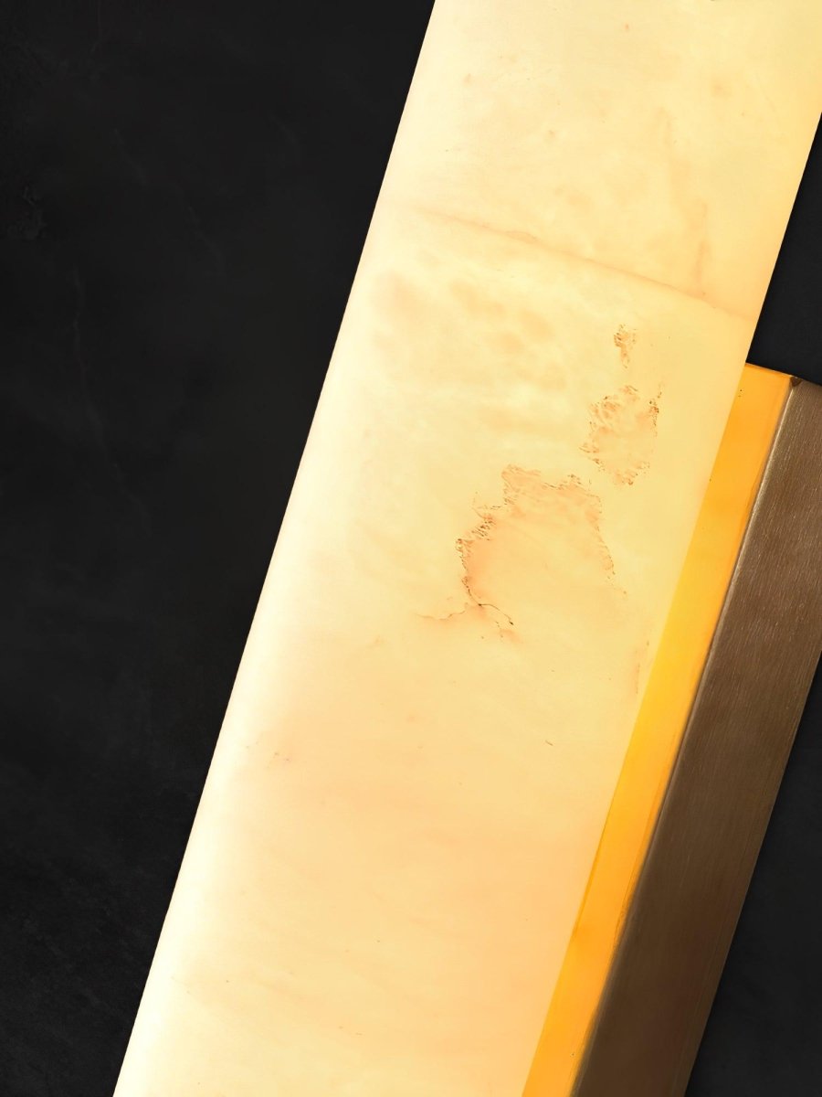 LED Wall Sconce With Alabaster Tube Design, 1 Light | Temsk