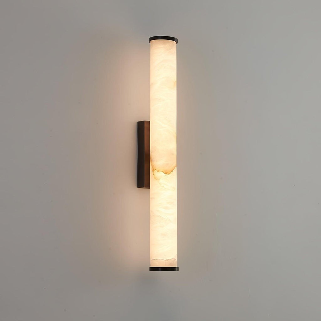 LED Wall Sconce With Alabaster Tube Design, 1 Light | Temsk