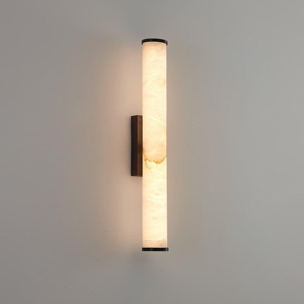 LED Wall Sconce With Alabaster Tube Design, 1 Light | Temsk