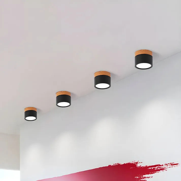 Virel Nordic LED Ceiling Light Minimalist Cylindrical Fixture | Snurv | Temsk