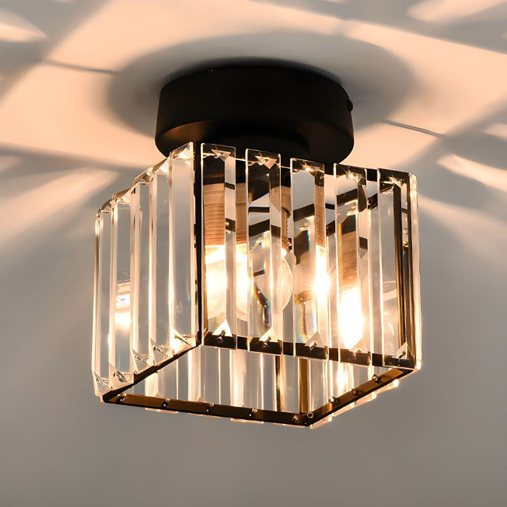 Crystal Ceiling Light E27, Surface Mounted, Modern Hall and Living Room | Temsk