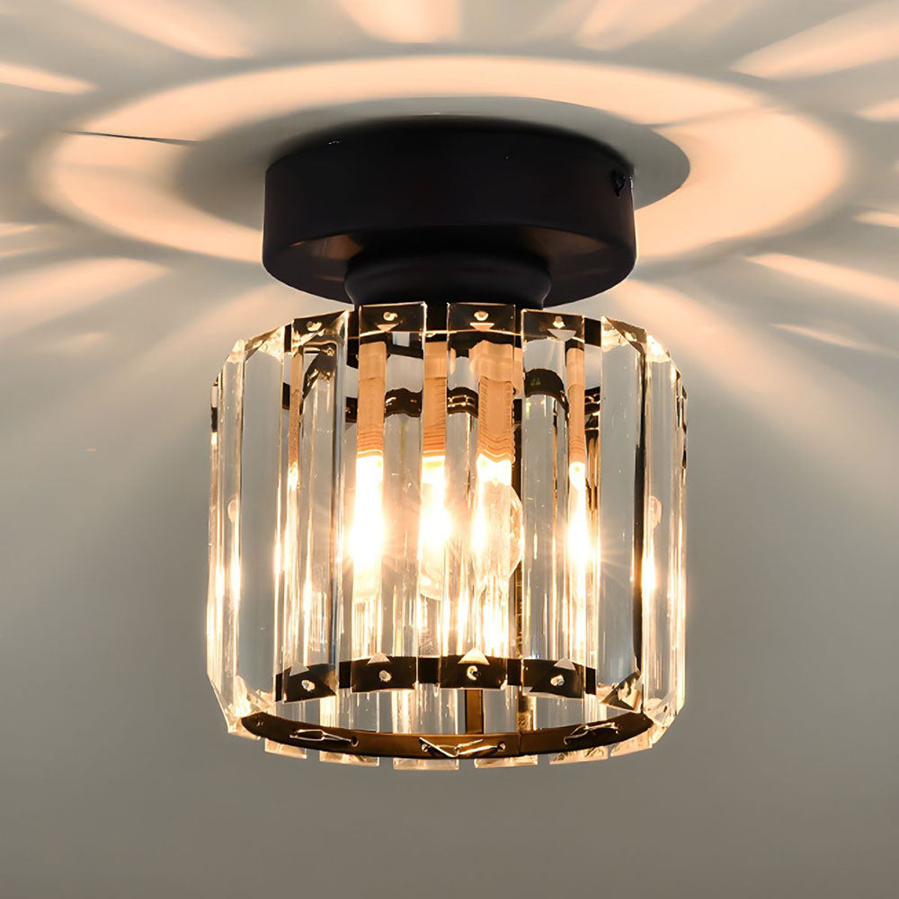 Crystal Ceiling Light E27, Surface Mounted, Modern Hall and Living Room | Temsk