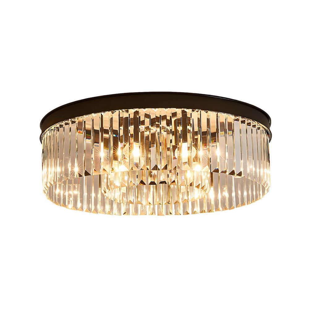 Gold Crystal Ceiling Light 40 Cm 4x E14 Living Room Hallway Bedroom | Temsk