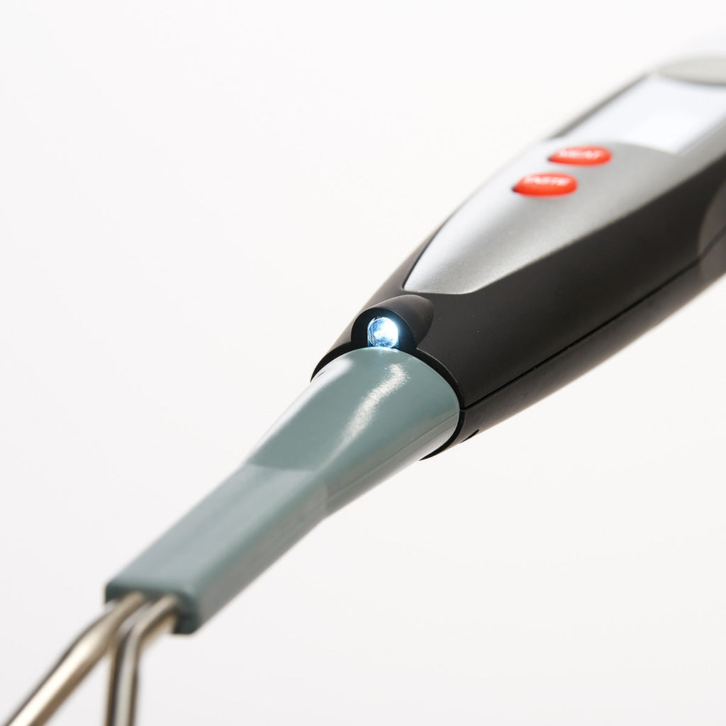 Stainless Steel BBQ Fork With Digital Thermometer And Grill Probe | Temsk