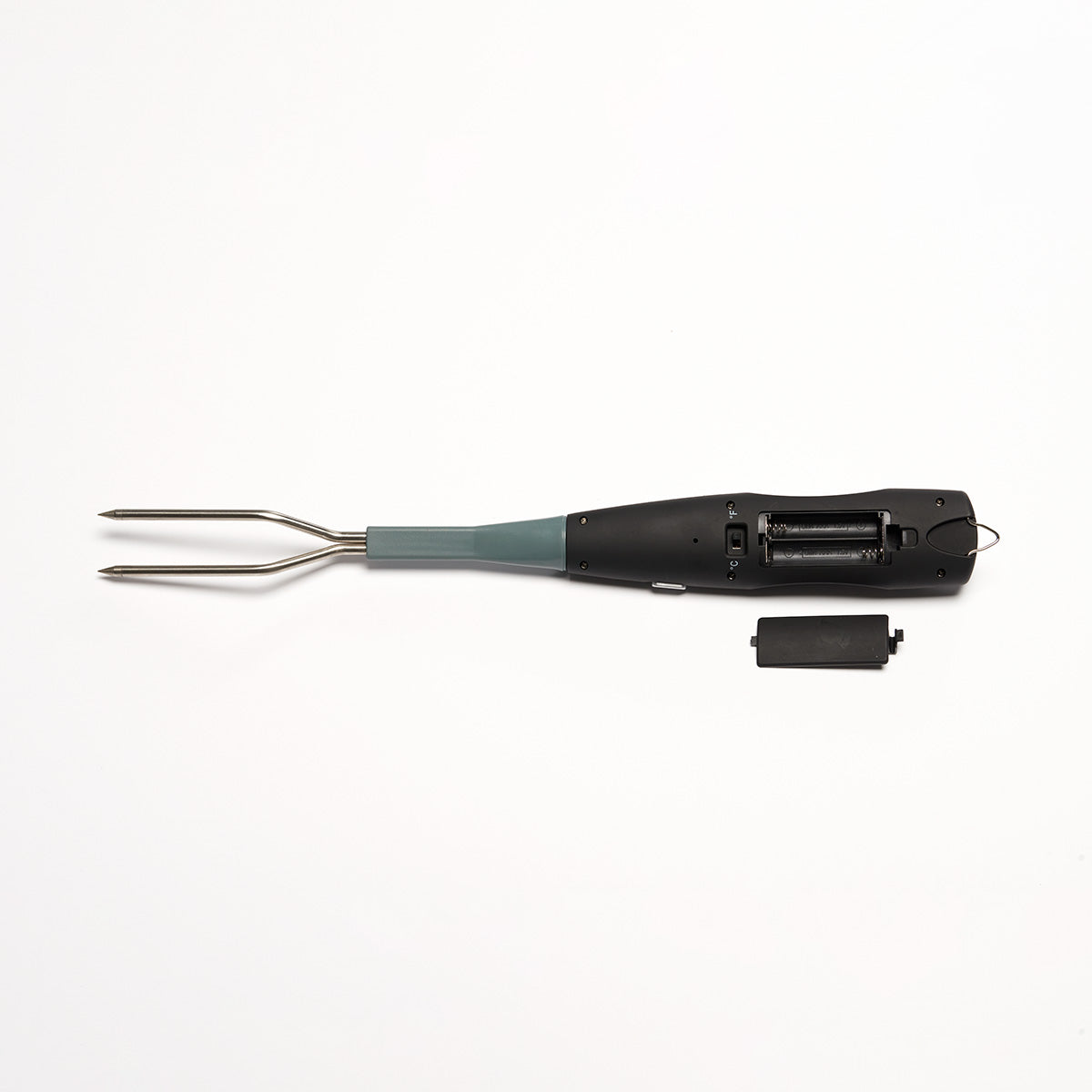 Stainless Steel BBQ Fork With Digital Thermometer And Grill Probe | Temsk