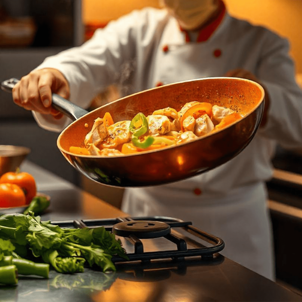 CopperCraft Pro Pan With Nonstick Coating And Even Heat Distribution | Temsk