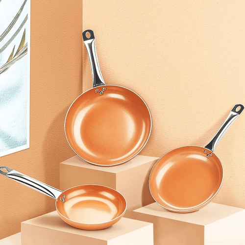 CopperCraft Pro Pan With Even Heat Distribution And Nonstick Coating | Temsk