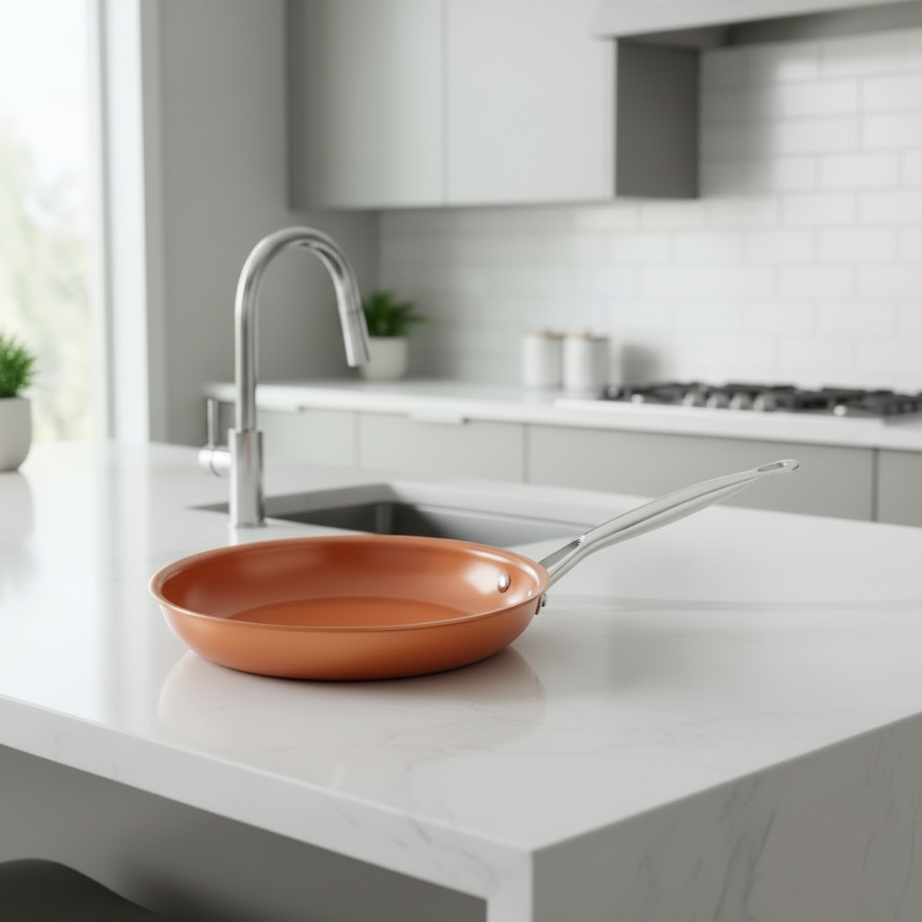 CopperCraft Pro Pan With Nonstick Coating And Even Heat Distribution | Temsk