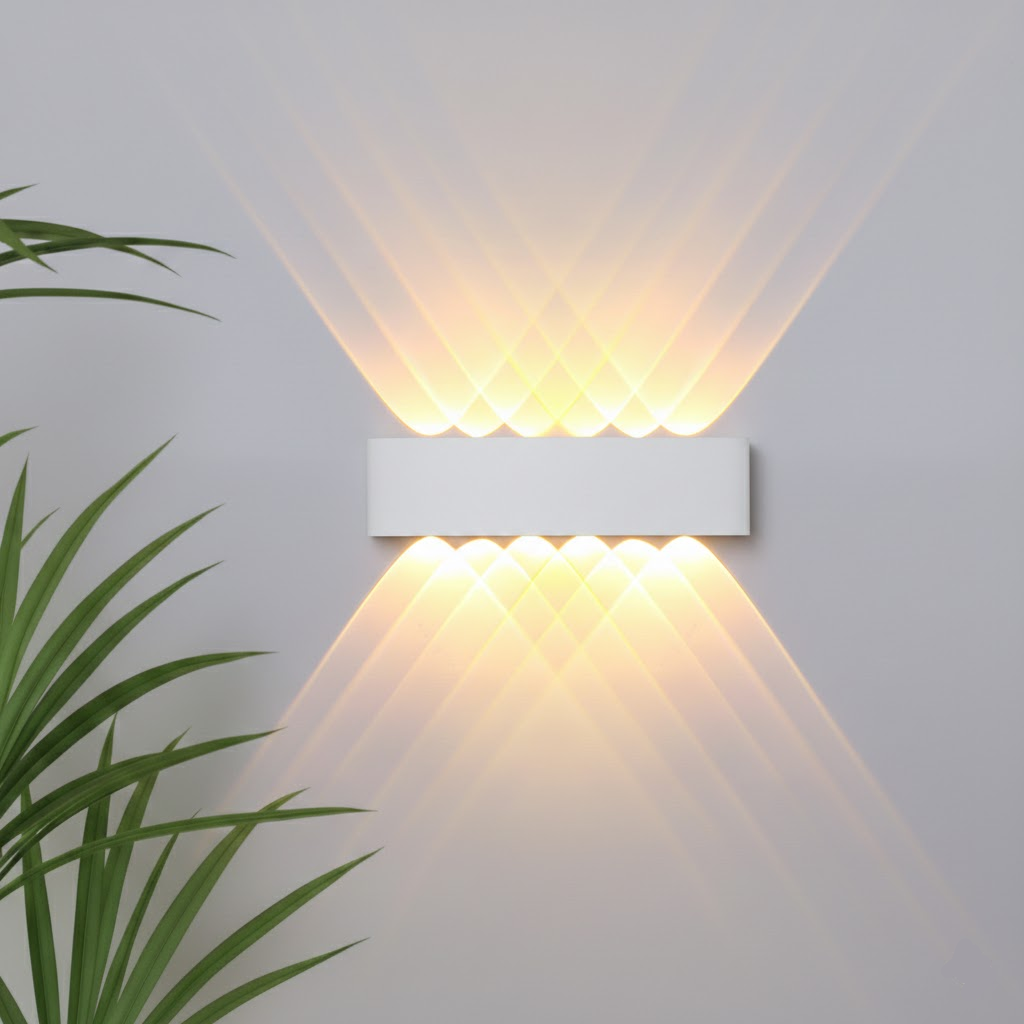 Moderner wasserdichter minimalistischer LED-Wandfluter für Innen- und Außenbeleuchtung | Temsk