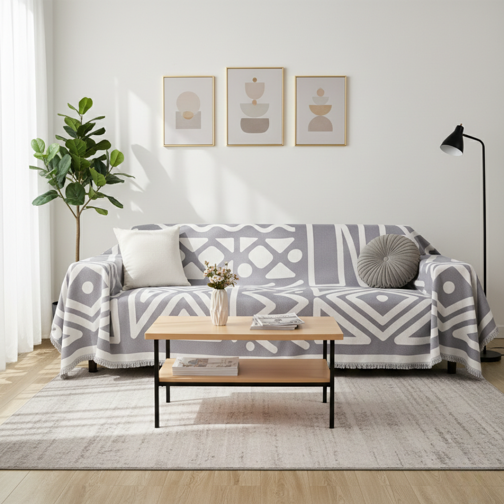 Geometric Boho Style Washable Non-Slip Sofa Cover | Temsk