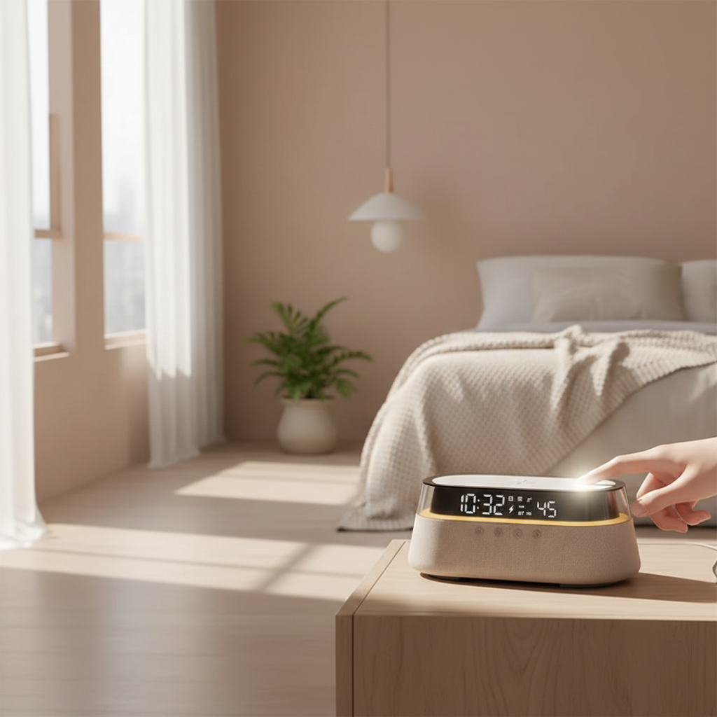 Sveglia smart con altoparlante Bluetooth per la camera da letto | Temsk