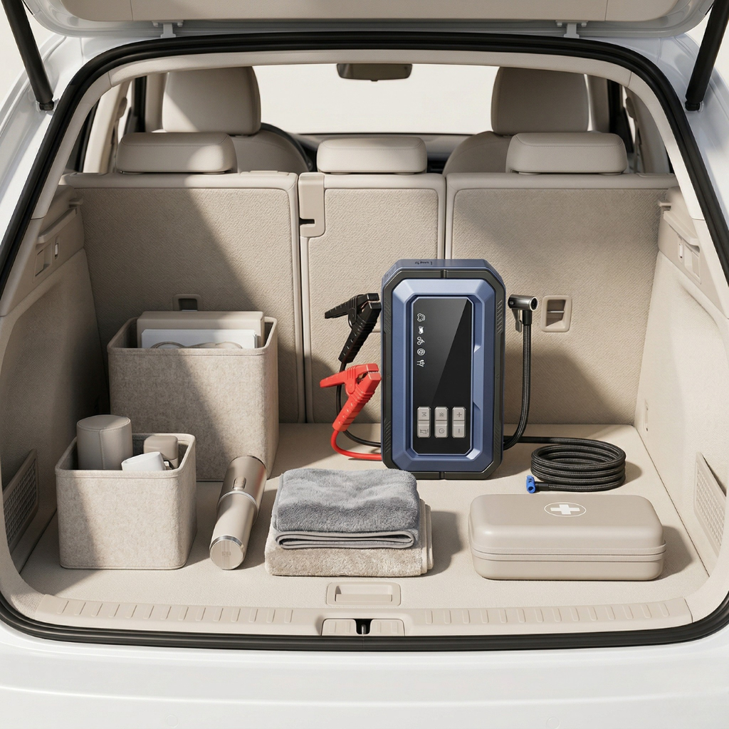 Car Jump Starter With Air Compressor For Emergency Roadside Power | Temsk