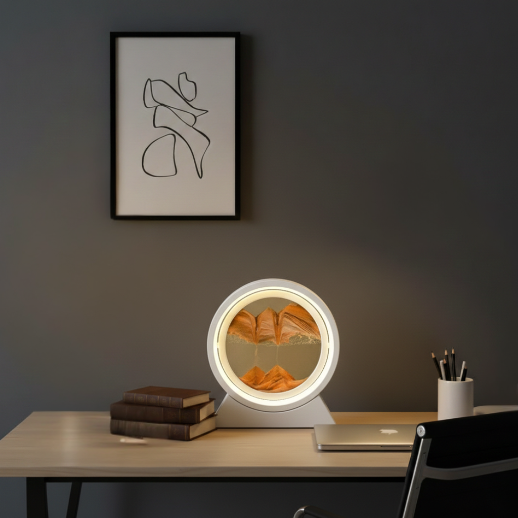Table Lamp With Moving Sand Art | Temsk
