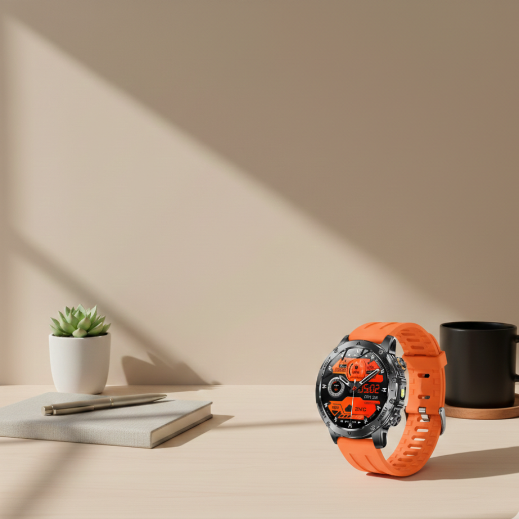 Rugged Outdoor Smartwatch With Waterproof Tactical Design And Long Battery Life | Temsk