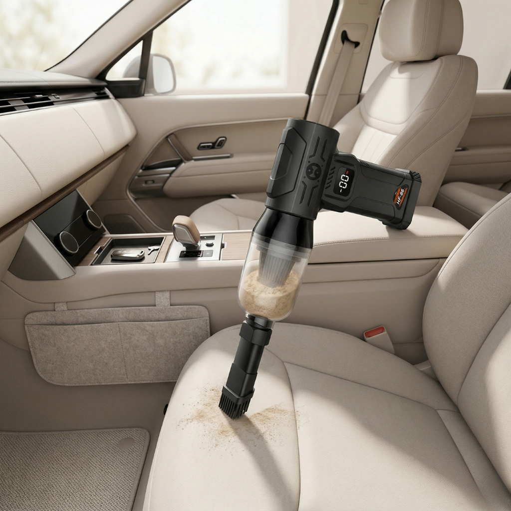 Turbo Air Portable Car Vacuum Cleaner For Cars And Small Spaces | Temsk
