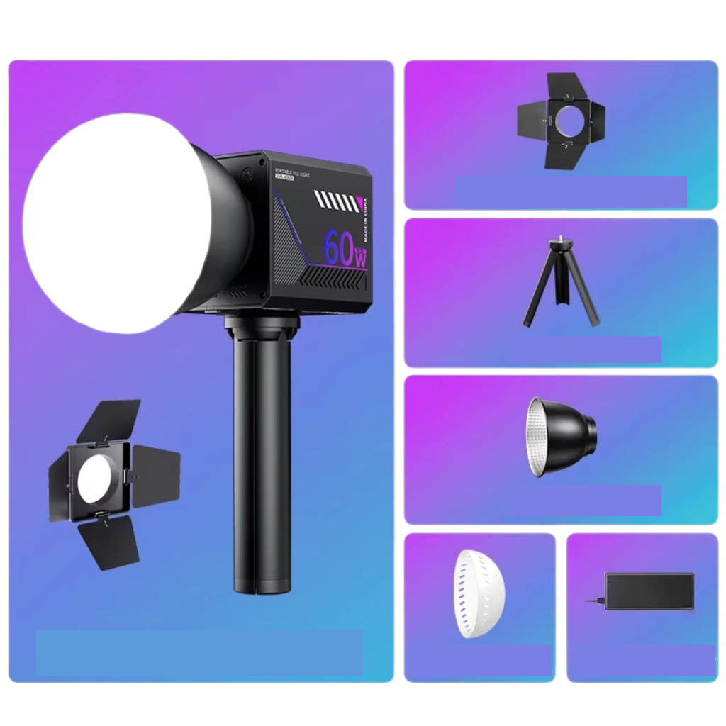 Portable RGB Video Light for Photography and Streaming | Temsk