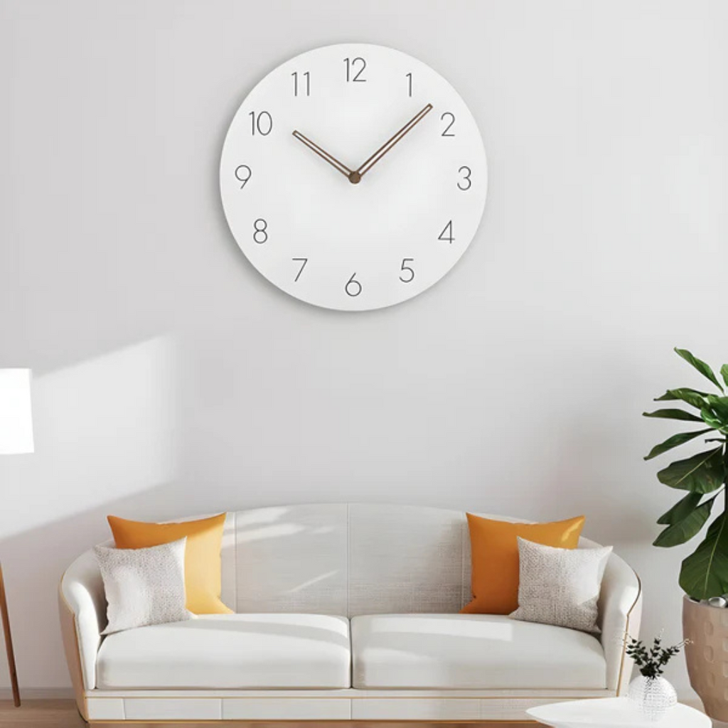 Nork Zeitgenössische Holzdesign Minimalistische Wanduhr | Temsk