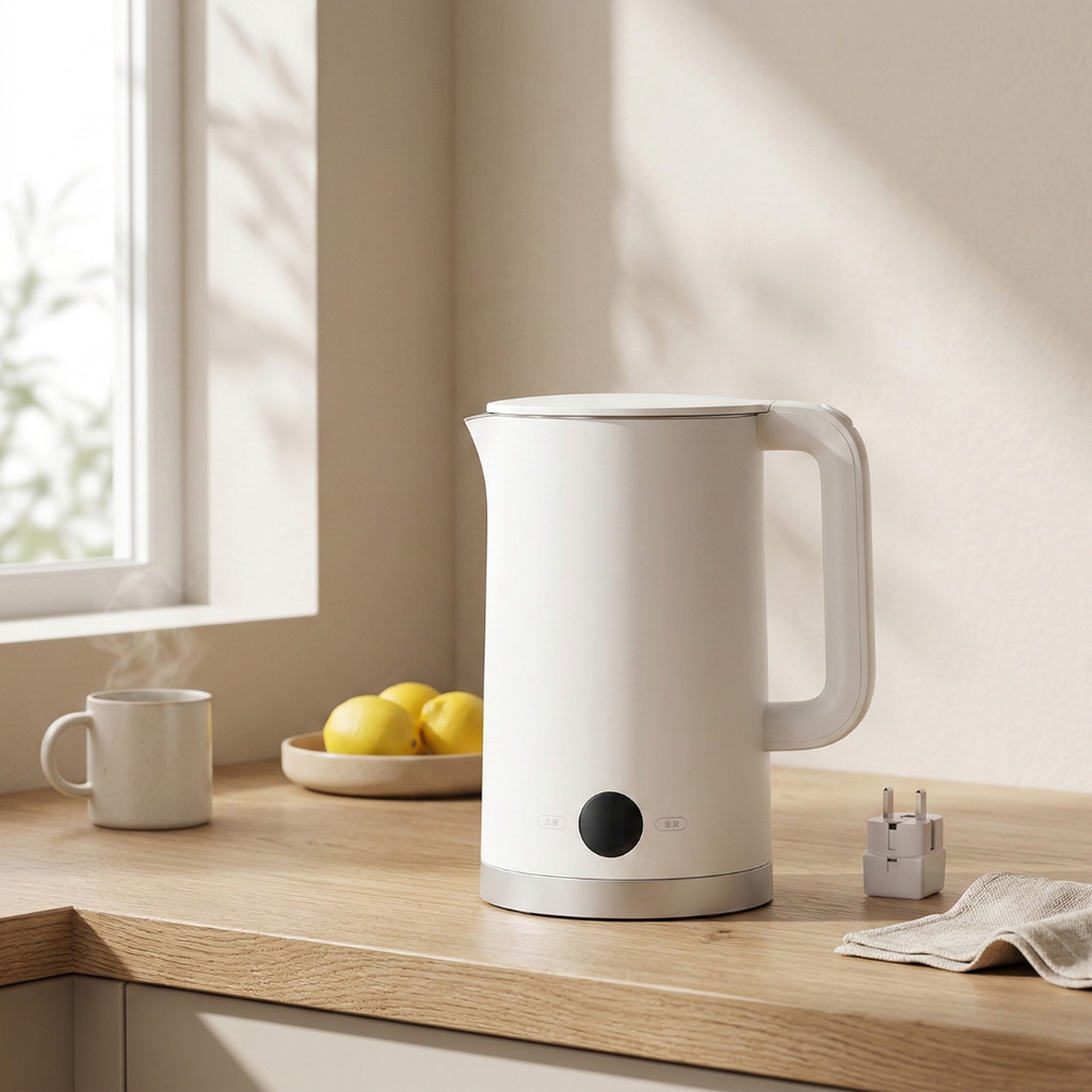 Stainless Steel Electric Kettle 1.7L Capacity For Home Kitchen | Temsk