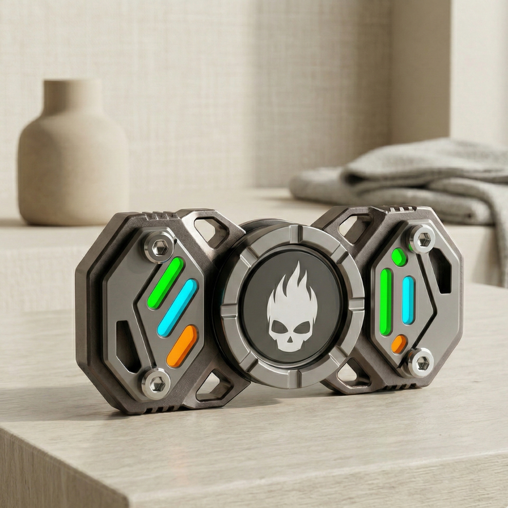 Star Soldier lysende fidget spinner legetøj til børn og voksne | Temsk